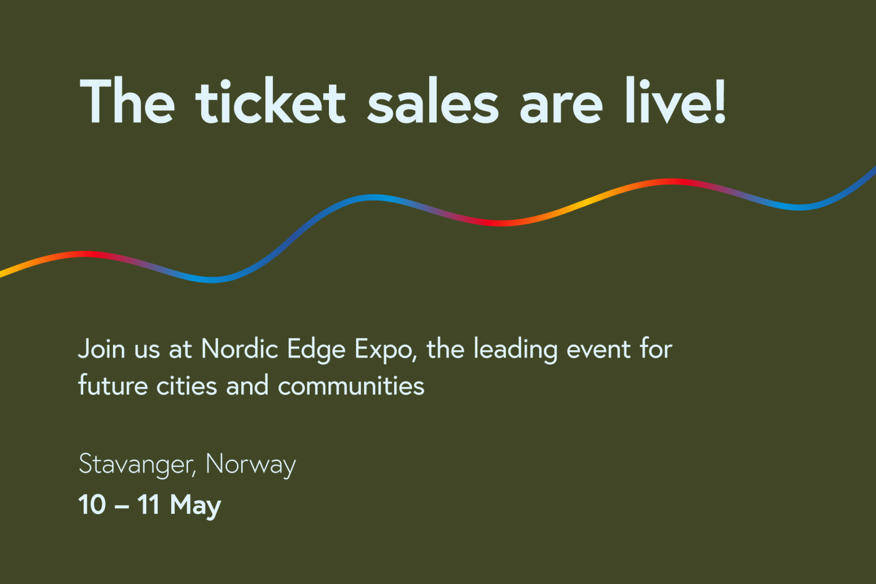 The tickets for Nordic Edge Expo 2022 are now available!